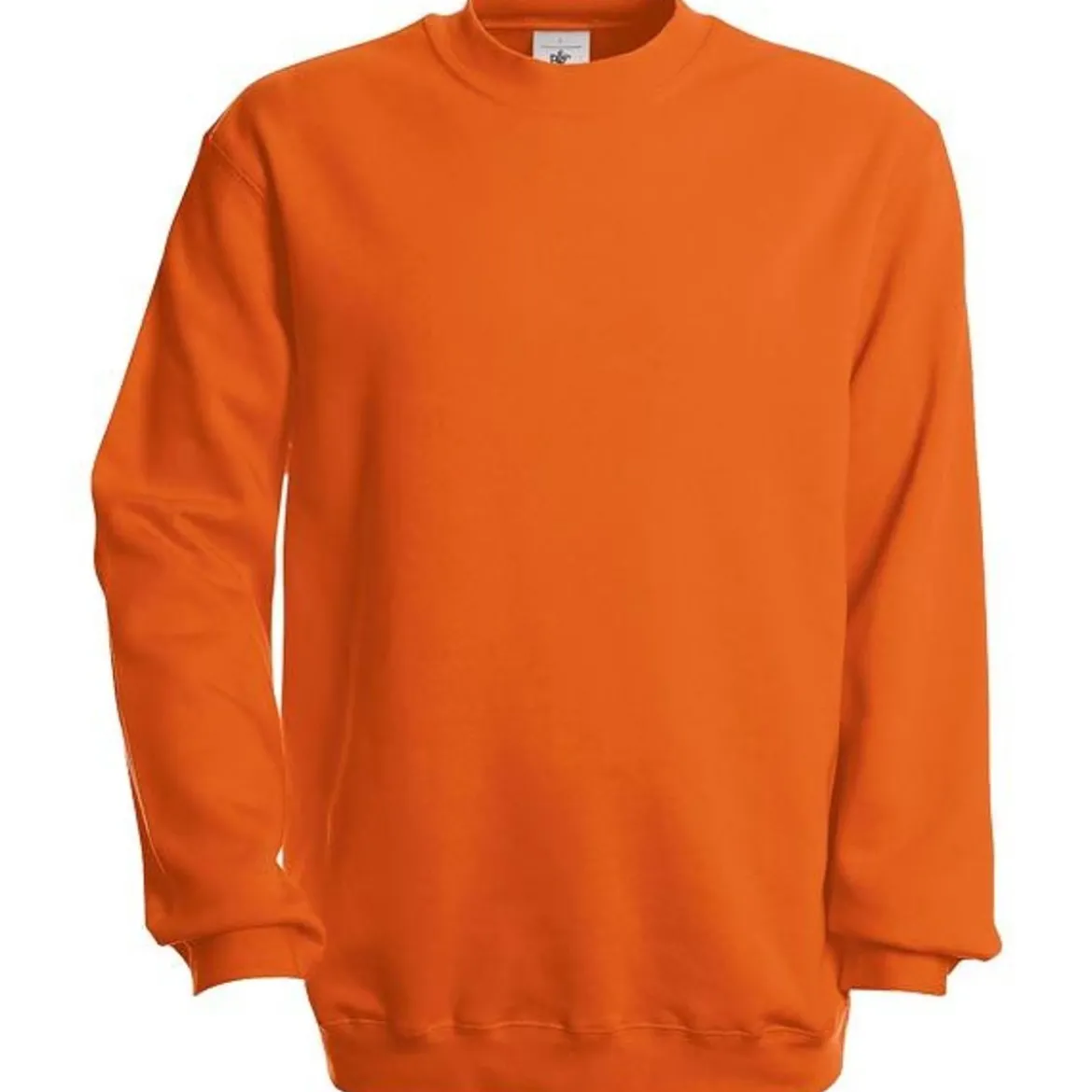 B&C Sweatshirt einfarbig mit Rundhalsausschnitt