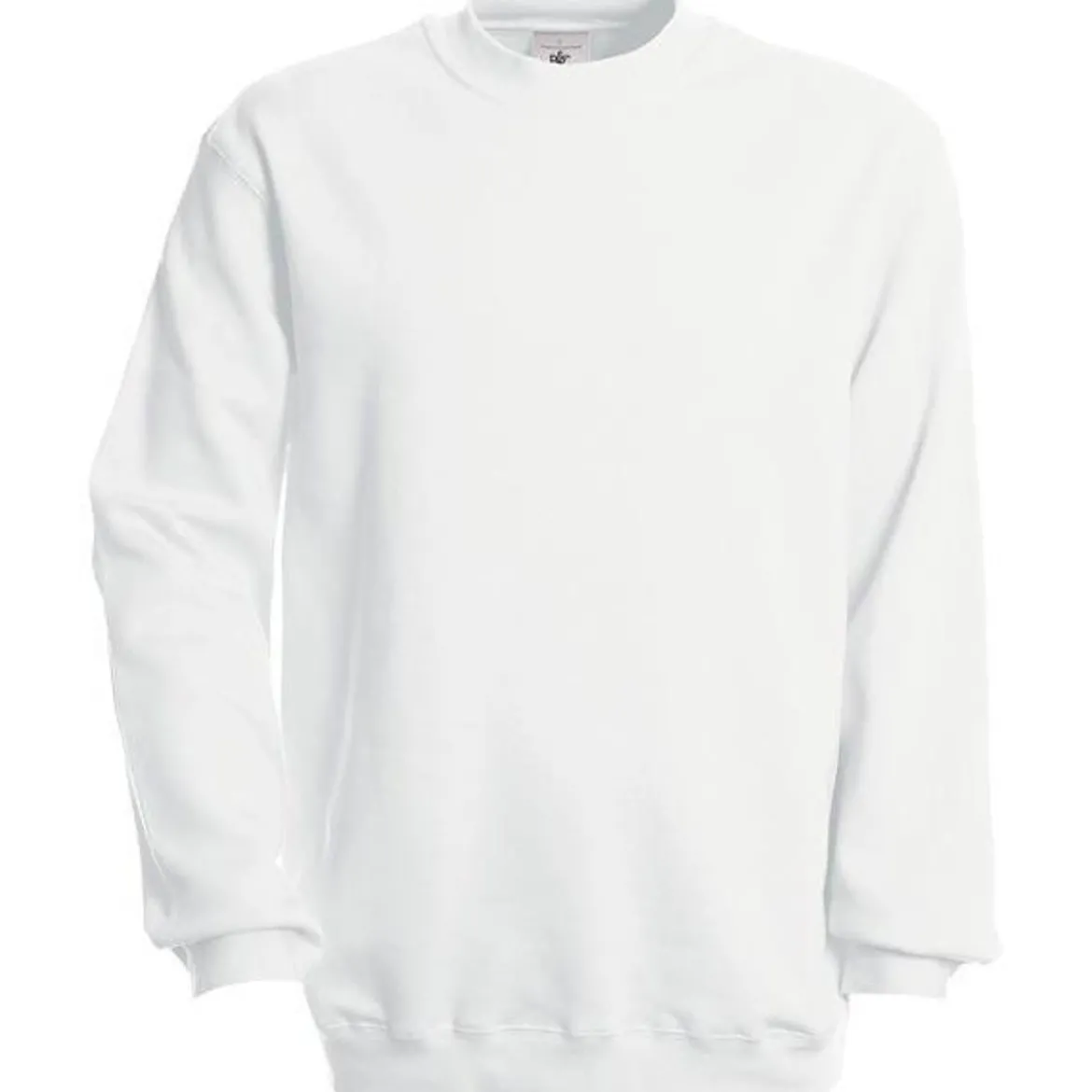 B&C Sweatshirt einfarbig mit Rundhalsausschnitt
