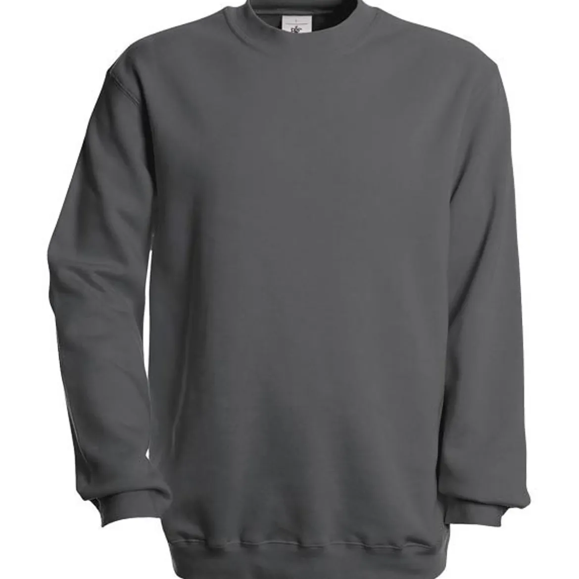 B&C Sweatshirt einfarbig mit Rundhalsausschnitt