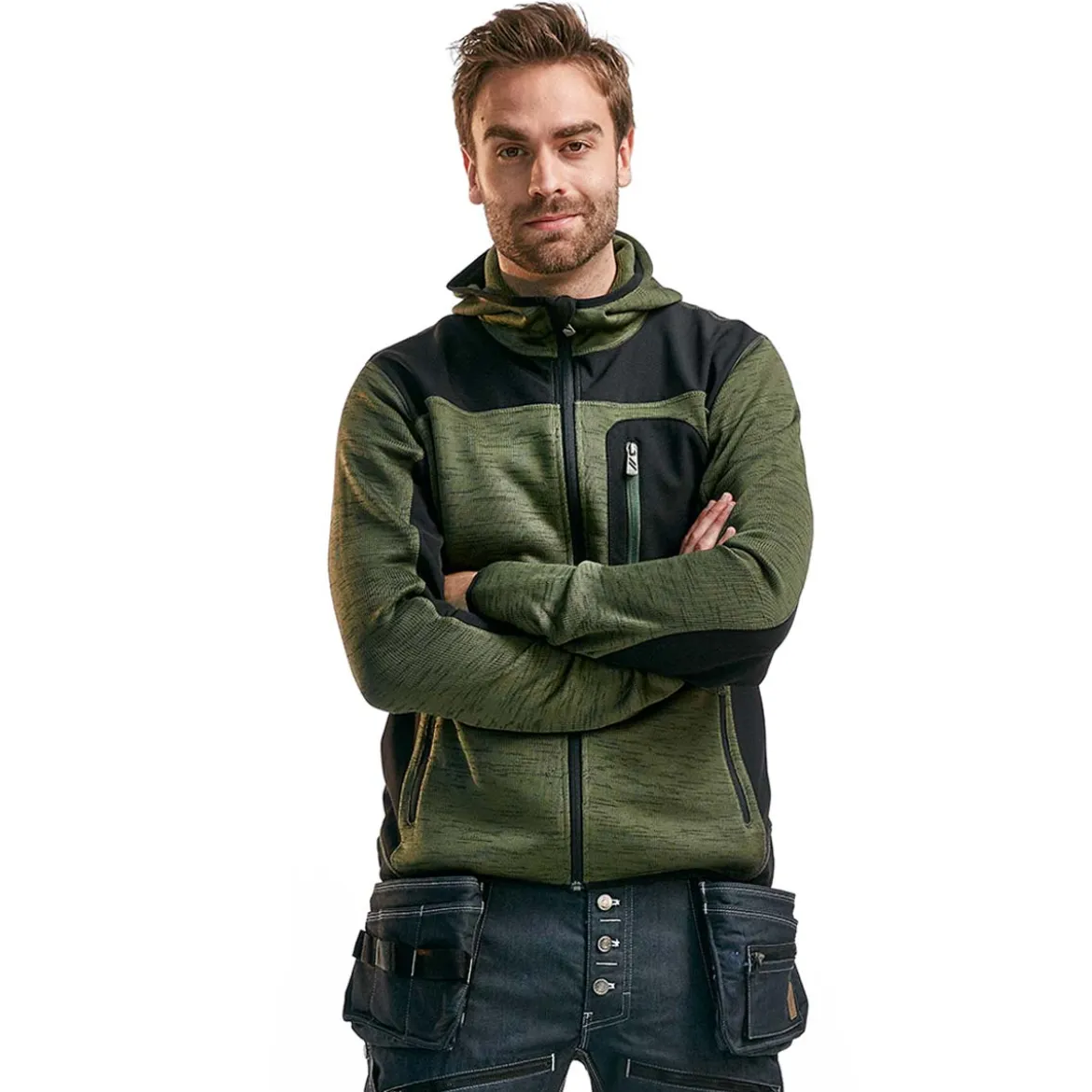 Blakläder Kapuzenjacke Strick Softshell