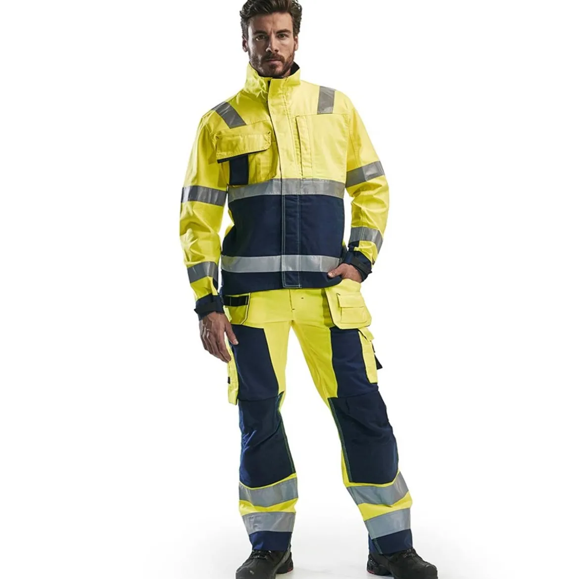 Blakläder leichte Warnschutzhose Kl.2