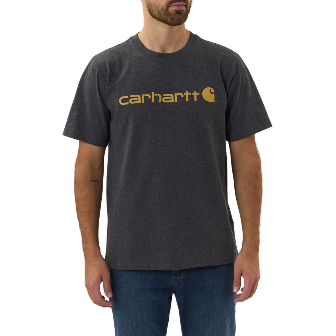 Carhartt Core Logo T-Shirt dicke Qualität