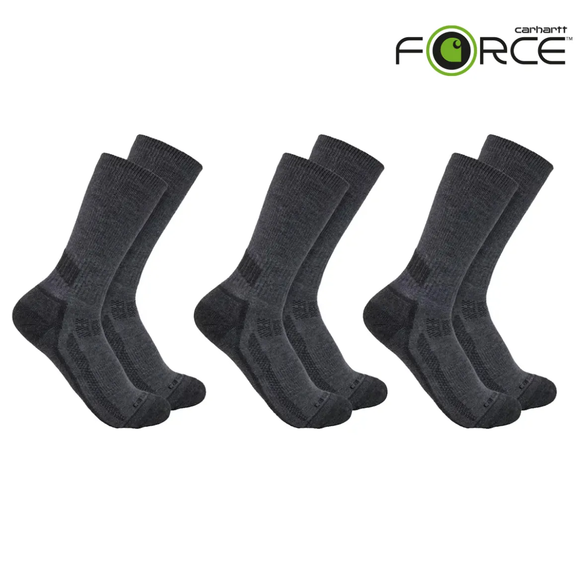 Carhartt Force Midweight Crew Sock 3 Pack