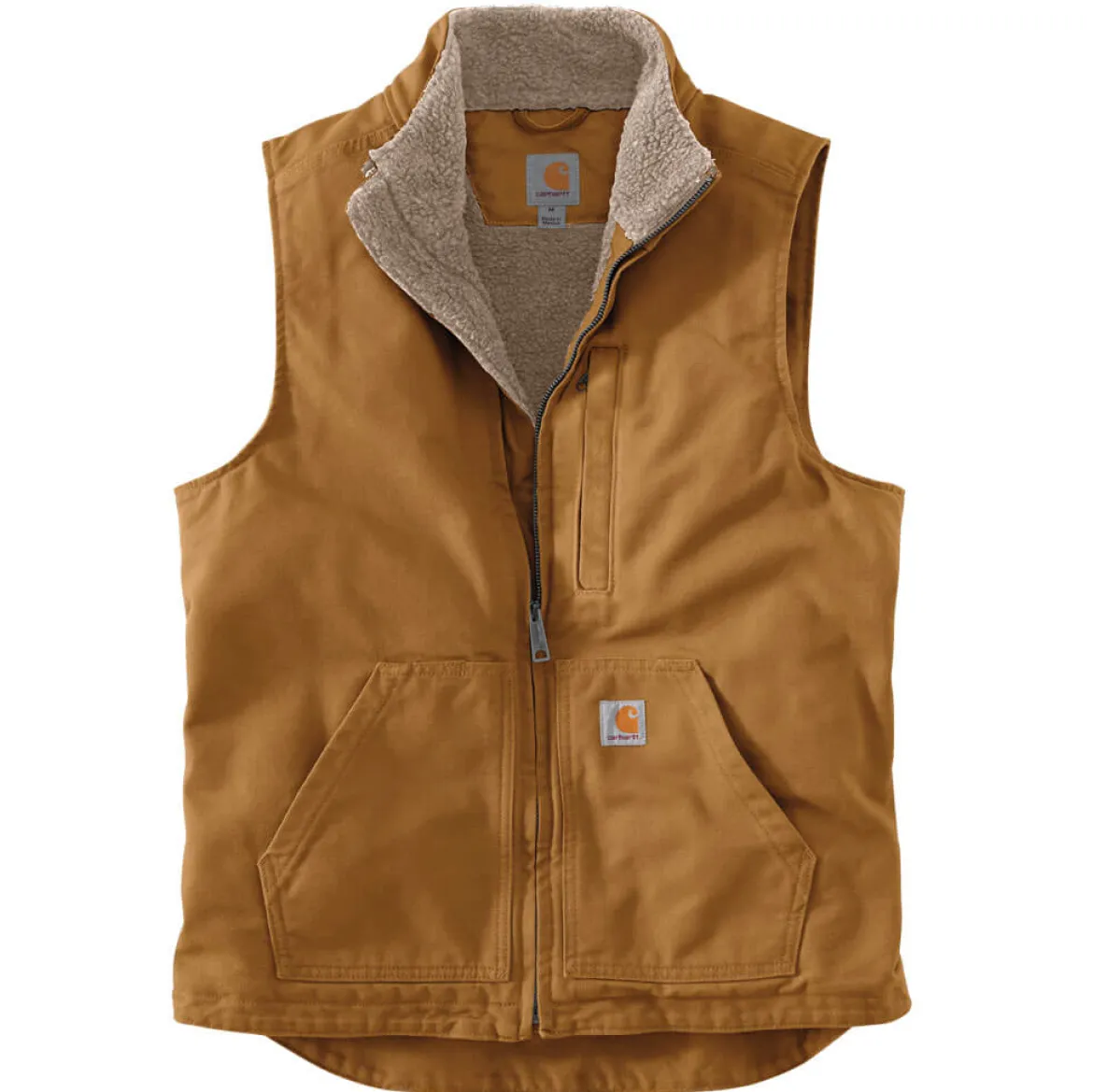 Carhartt Mock Neck Winterweste mit Webpelzfutter