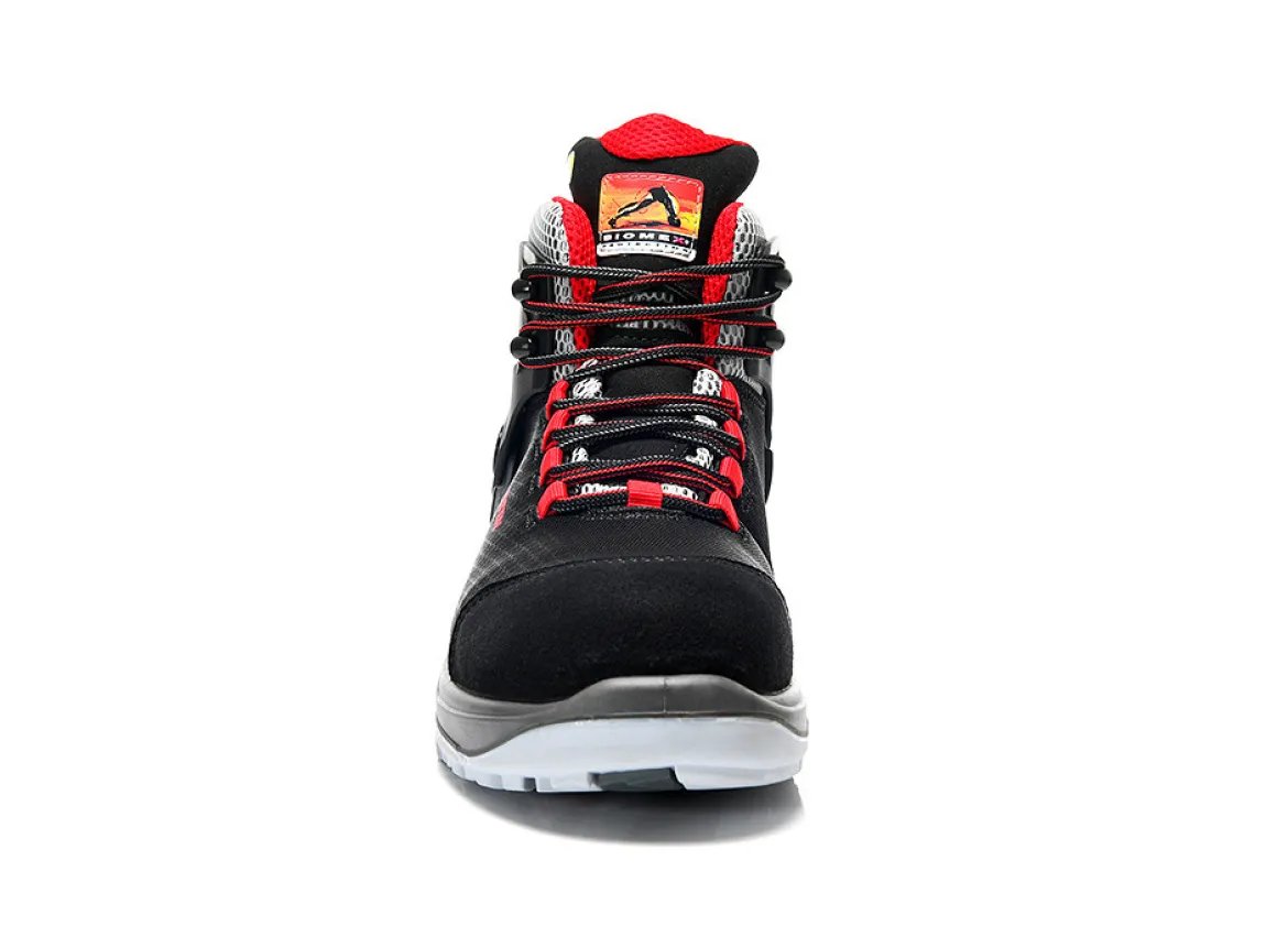 Elten ARTURO black-red Mid ESD S3S Sicherheitsschnürstiefel