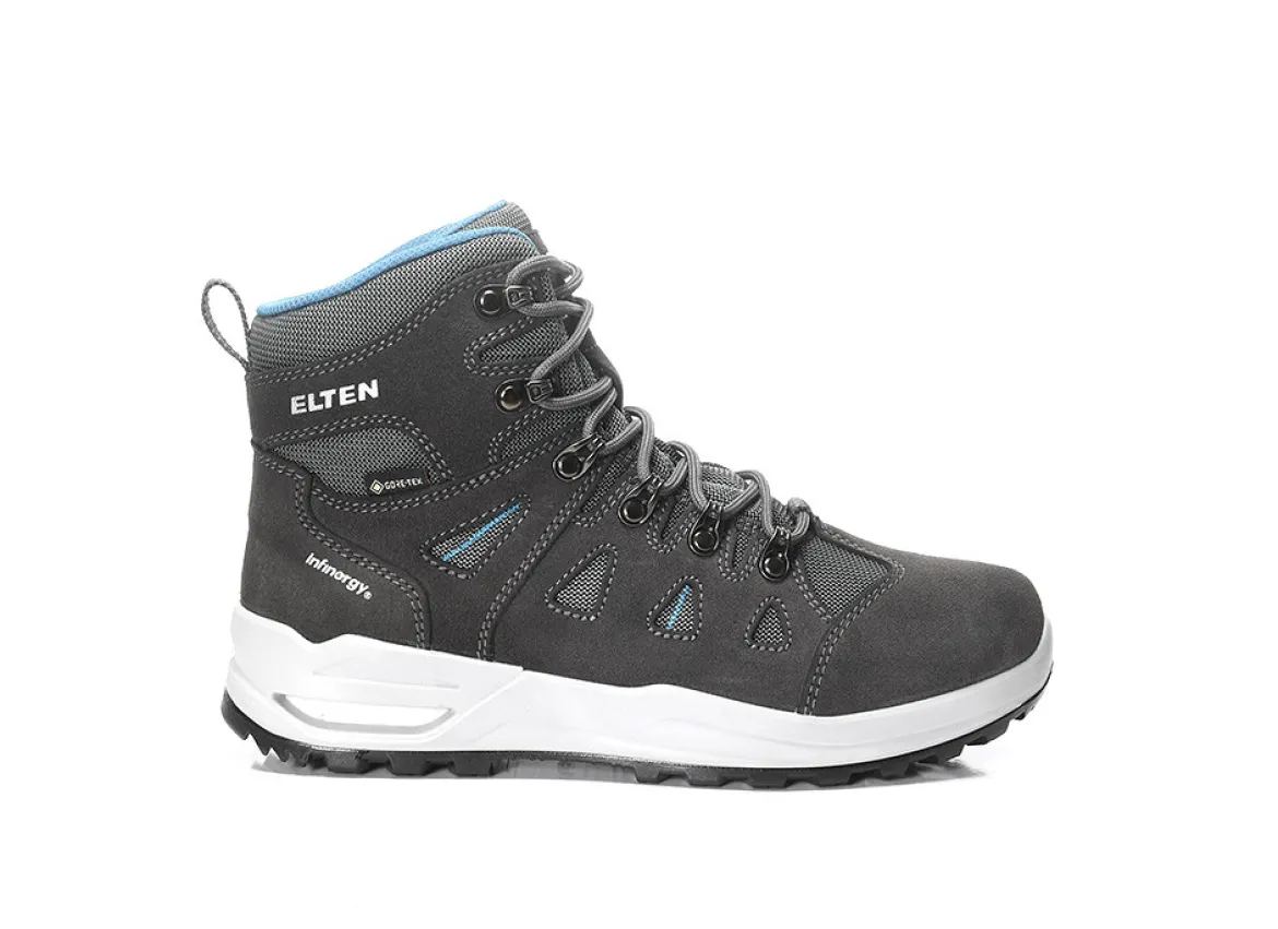 Elten ENYA XXF GTX grey-turquoise Mid ESD O2 WR CI Berufsstiefel