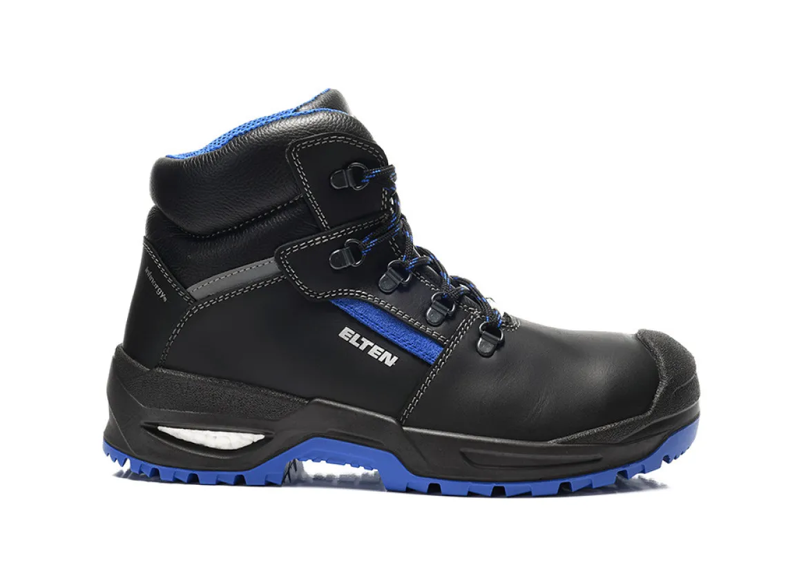 Elten LEONARDO XXSG black-blue Mid ESD S3 - Schnürstiefel