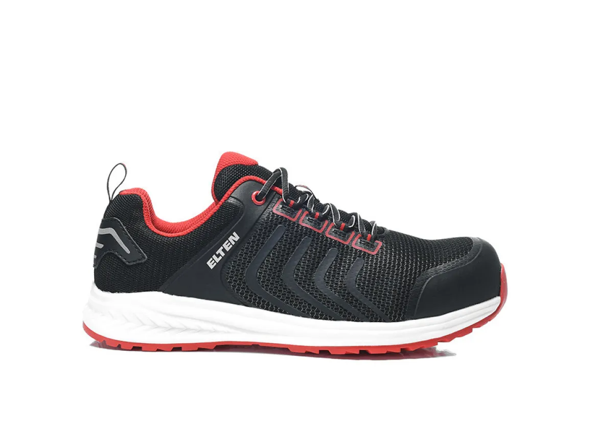 Elten LIVAS black-red Low ESD S1PL Sicherheitshalbschuh