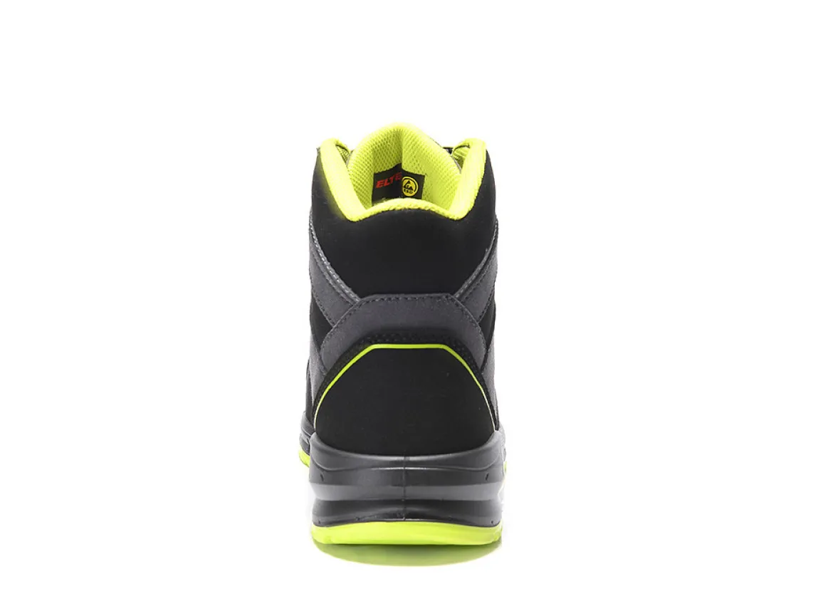 Elten LOAN XXSports Pro black-lime Mid ESD S3 Sicherheitsstiefel