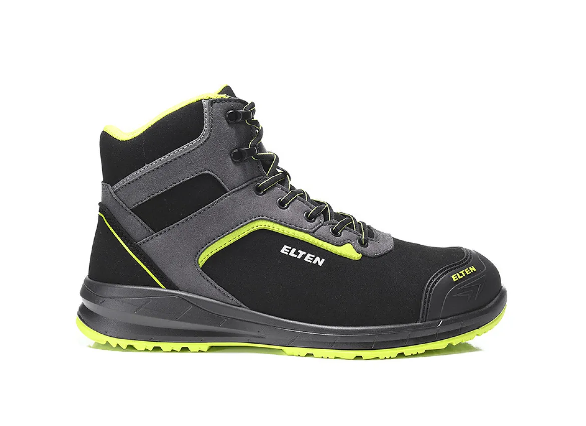 Elten LOAN XXSports Pro black-lime Mid ESD S3 Sicherheitsstiefel