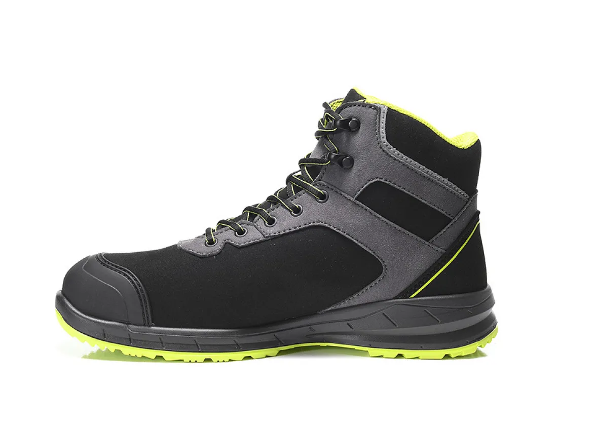 Elten LOAN XXSports Pro black-lime Mid ESD S3 Sicherheitsstiefel
