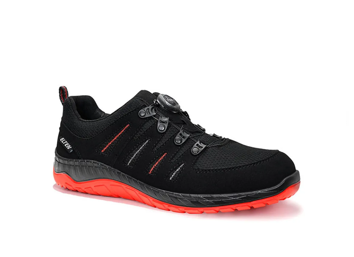 Elten MADDOX BOA® black-red Low ESD S3S Sicherheitshalbschuh