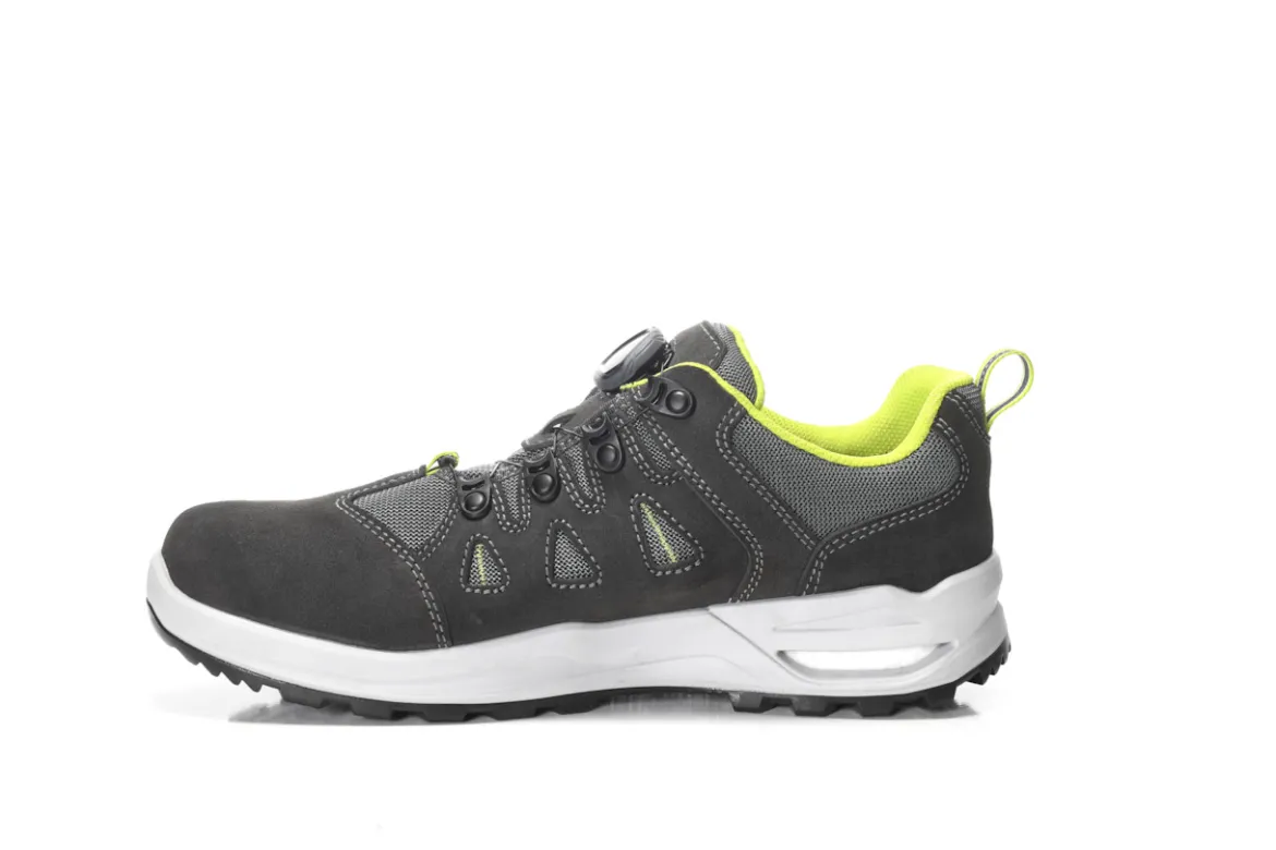 Elten RILEY XXF BOA GORE-TEX grey-lime Berufshalbschuh ESD