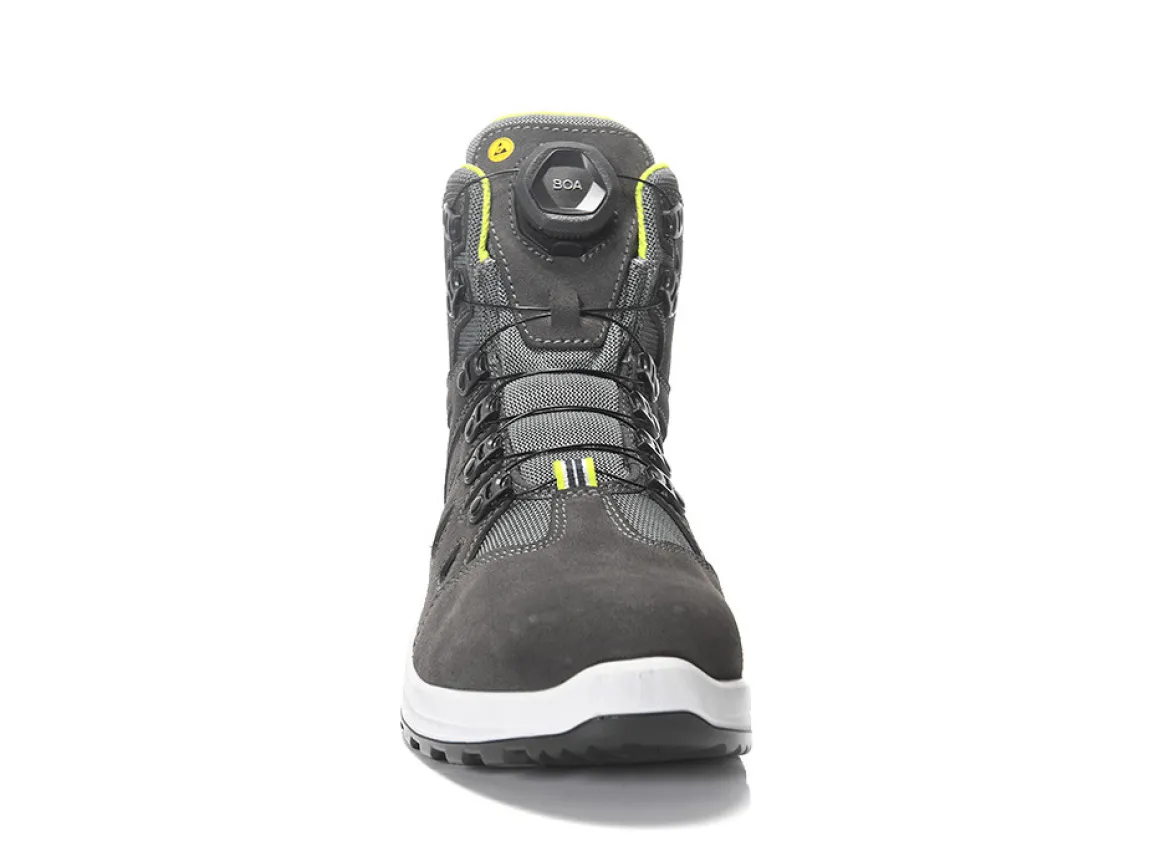 Elten RILEY XXF BOA® GTX grey-lime ESD O2 WR CI Berufsstiefel