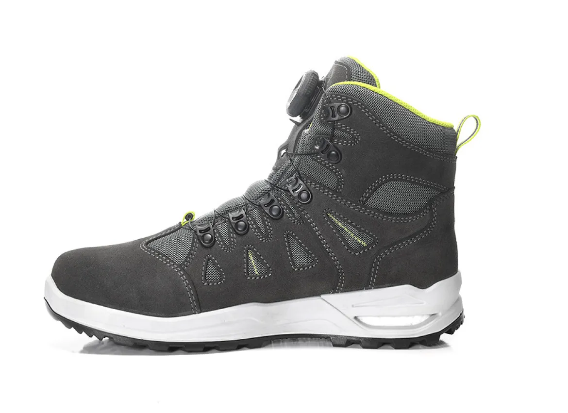 Elten RILEY XXF BOA® GTX grey-lime ESD O2 WR CI Berufsstiefel