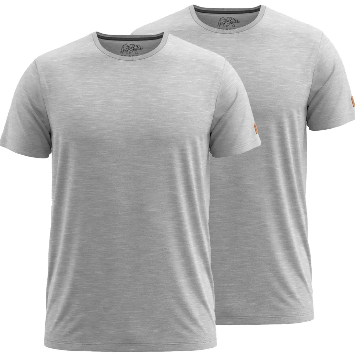 FORSBERG einfarbiges T-Shirt im Doppelpack