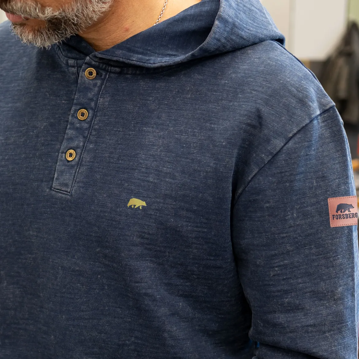 FORSBERG Hoodie im Denim-Look