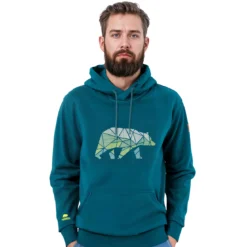 FORSBERG Hoodie mit gestreiftem Brustlogo