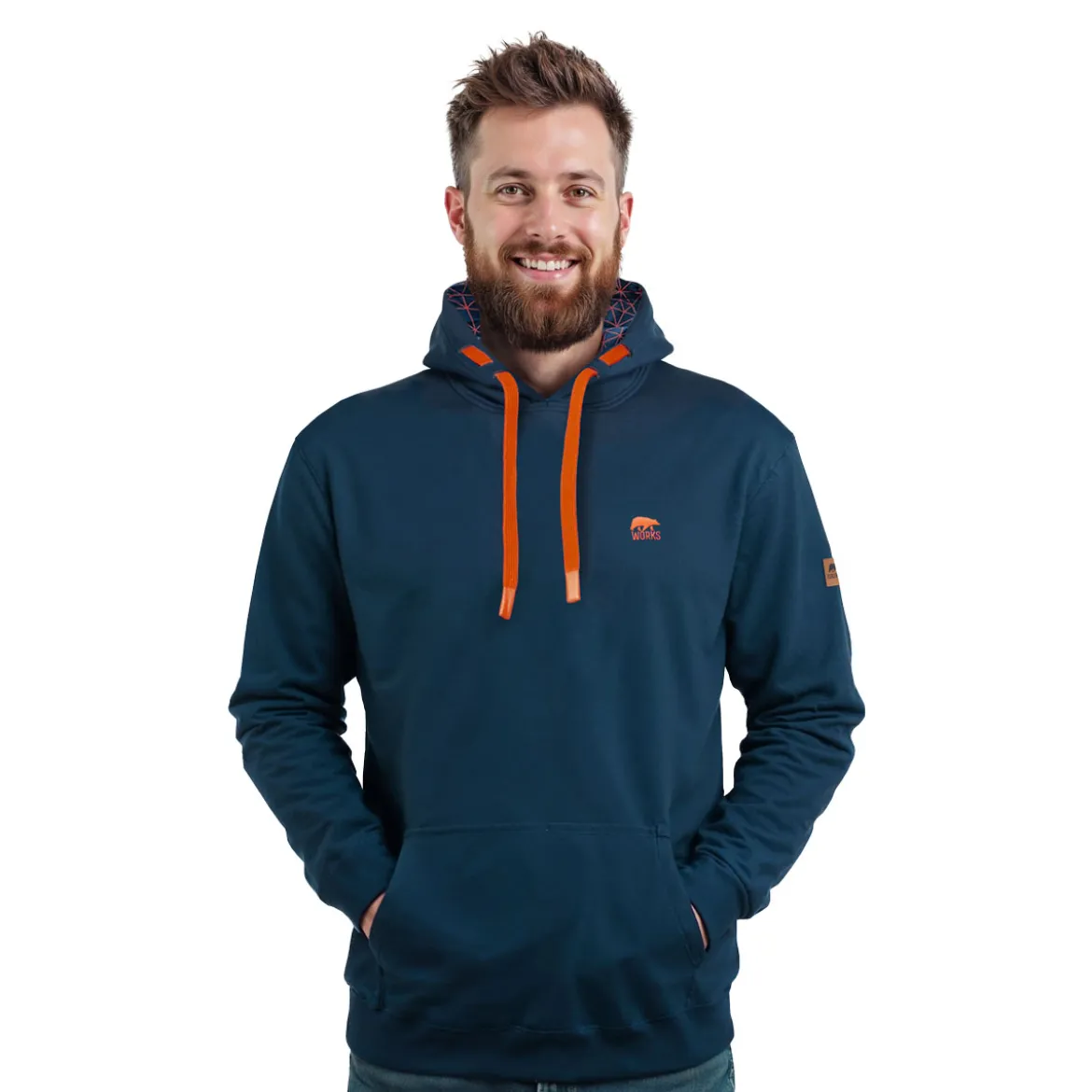FORSBERG Hoodie mit kleinem Brustlogo