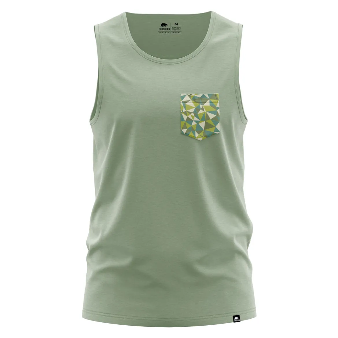 FORSBERG pastellgrünes Tanktop Shirt