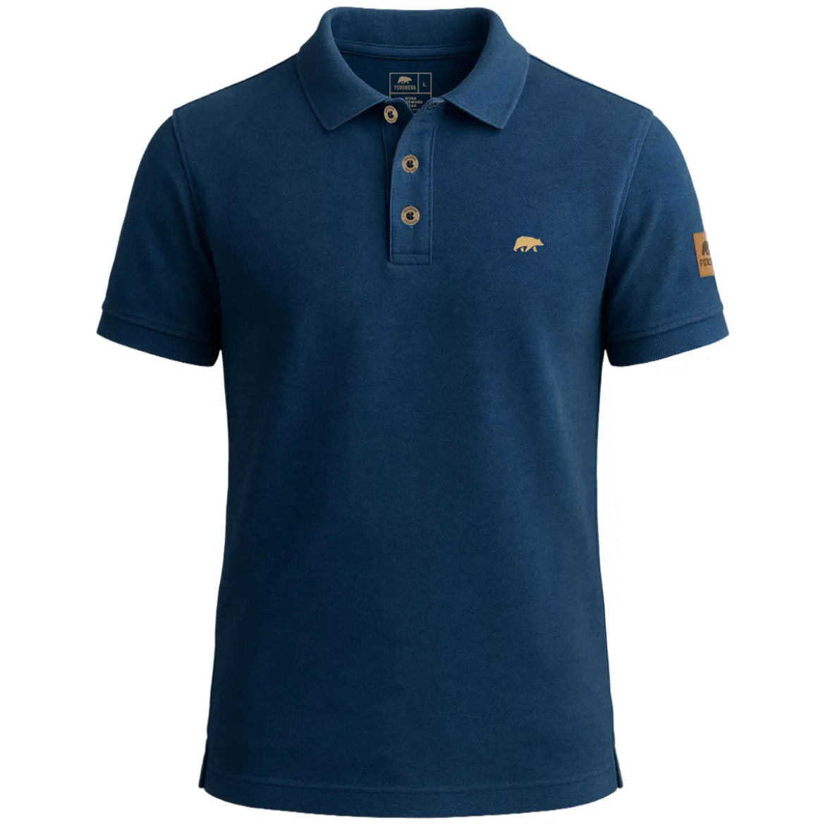 FORSBERG Poloshirt im Denim-Look