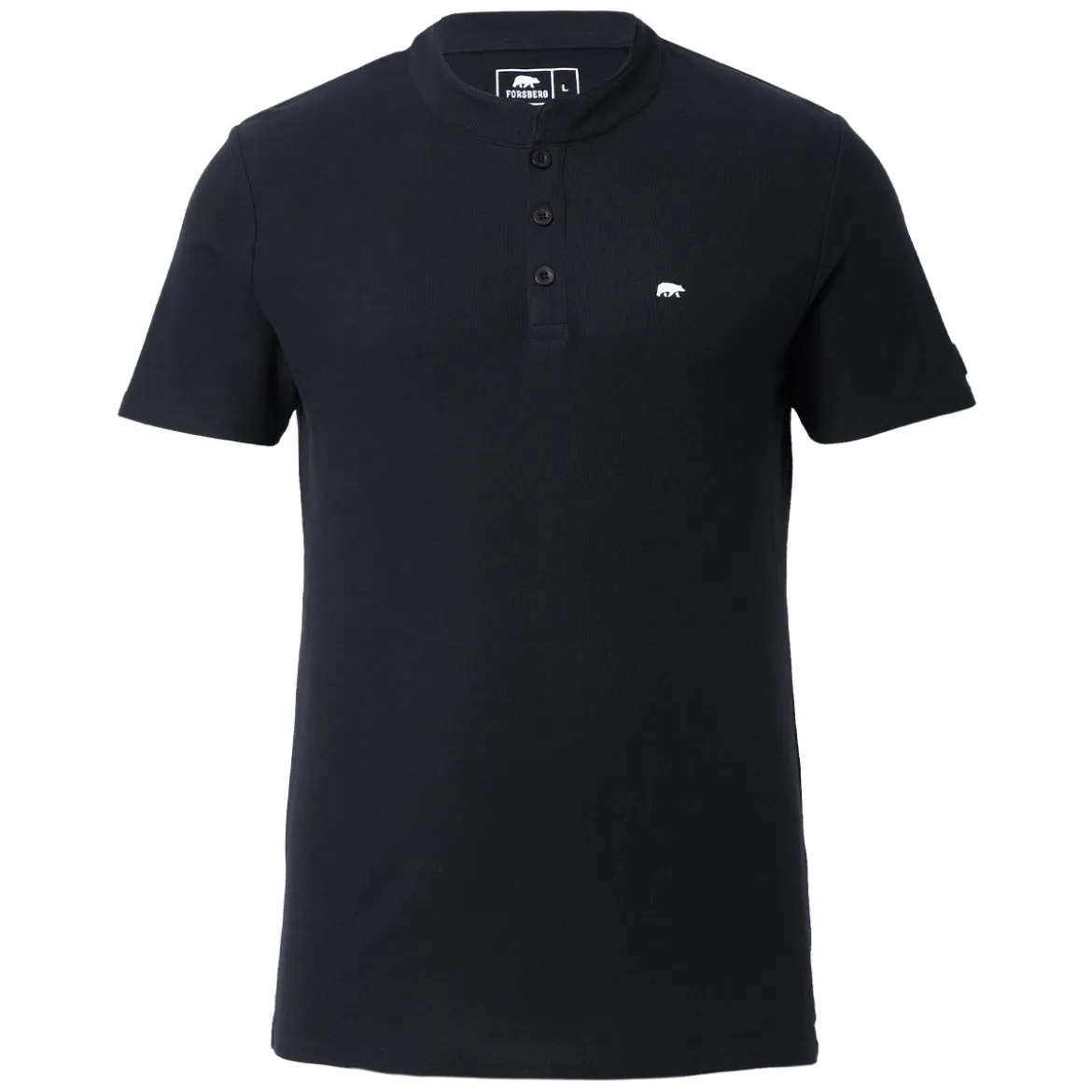 FORSBERG Poloshirt mit Stehkragen