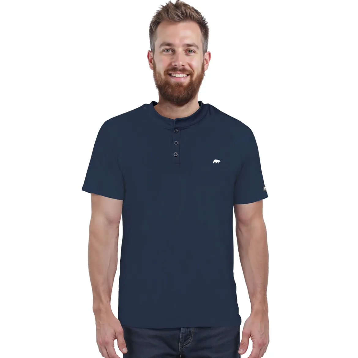 FORSBERG Poloshirt mit Stehkragen