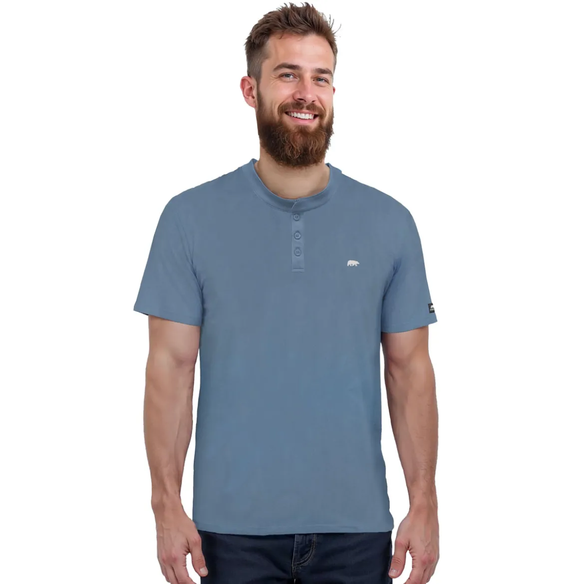 FORSBERG Poloshirt mit Stehkragen
