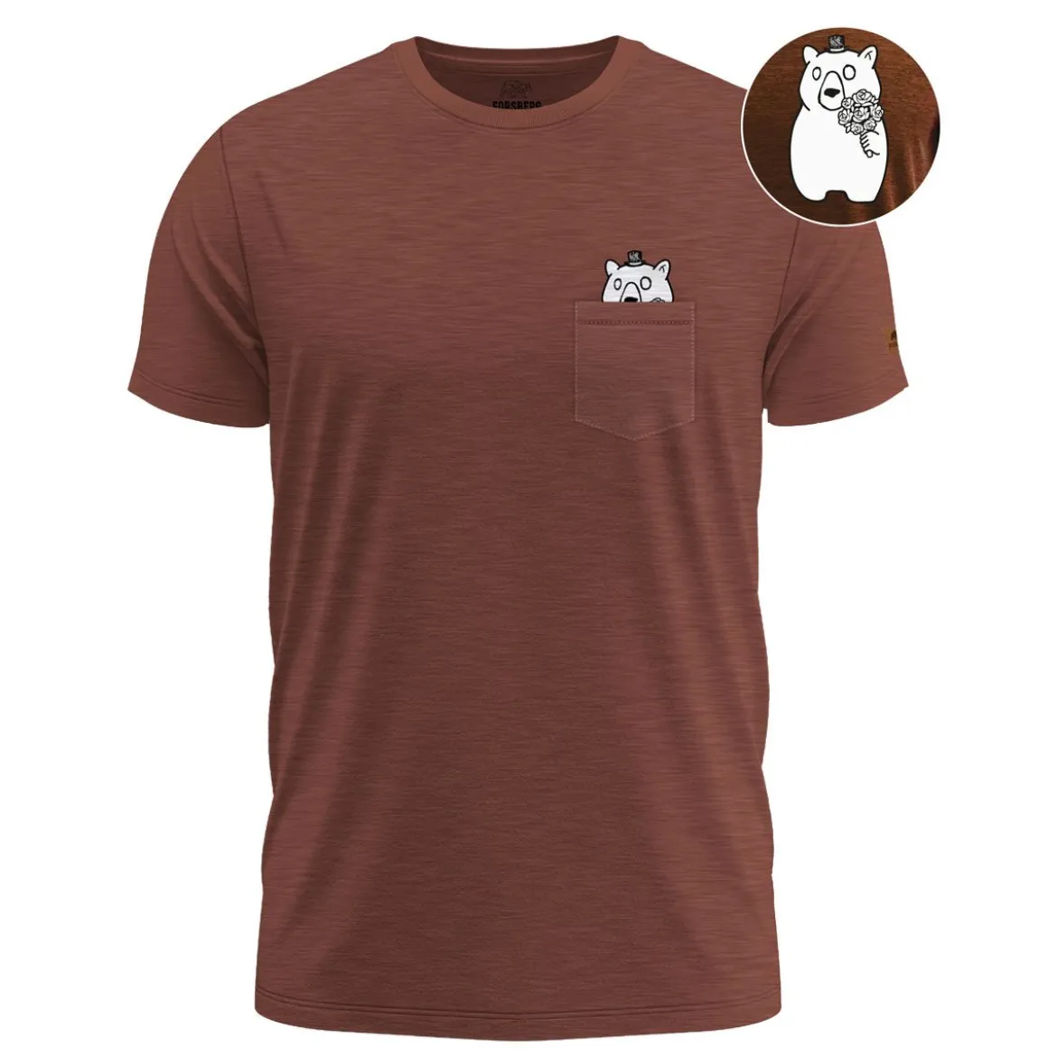 FORSBERG Stoltson T-Shirt mit Brusttasche