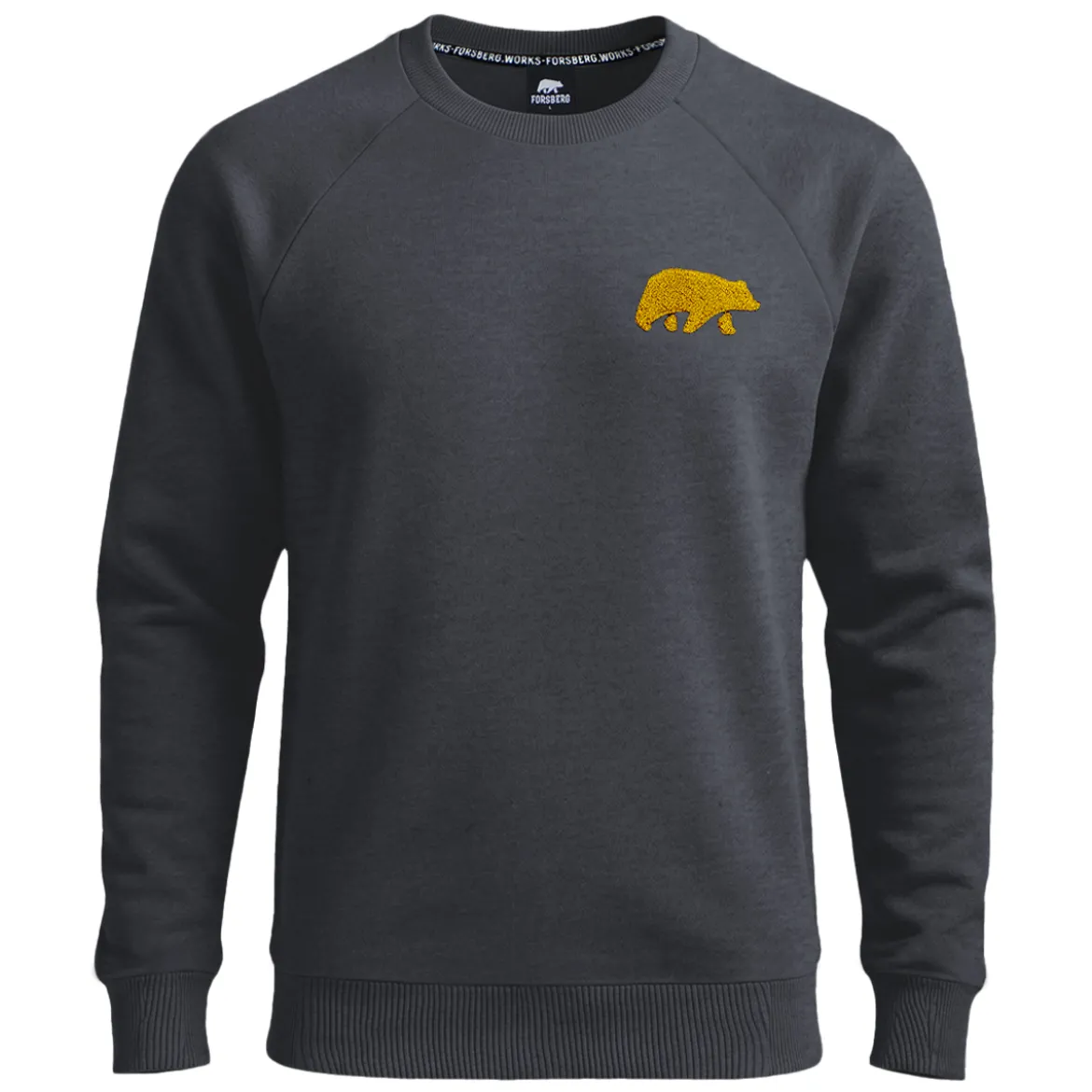 FORSBERG Sweatshirt mit Frottee Logo