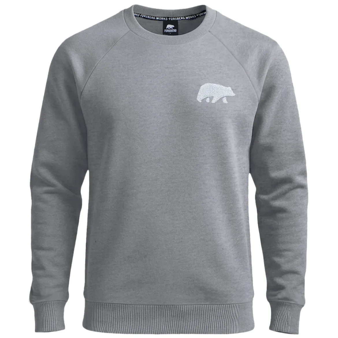 FORSBERG Sweatshirt mit Frottee Logo