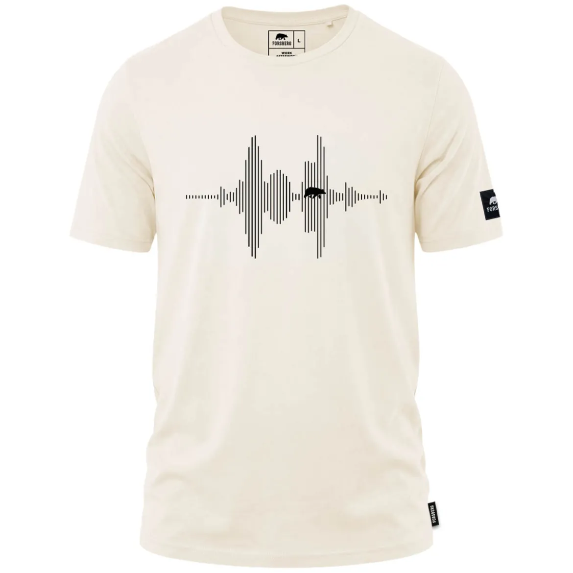 FORSBERG T-Shirt mit Audiowelle