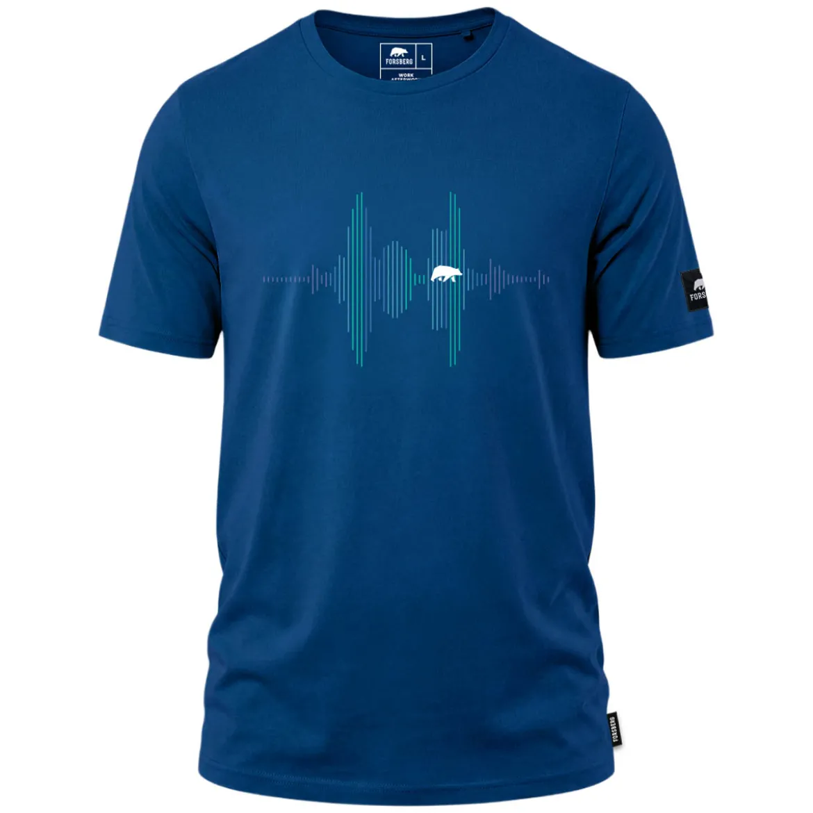 FORSBERG T-Shirt mit Audiowelle