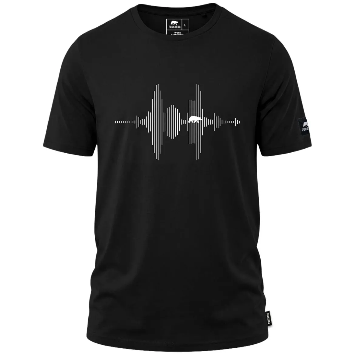 FORSBERG T-Shirt mit Audiowelle