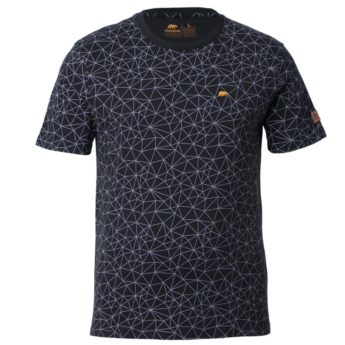 FORSBERG T-Shirt mit Polygonmuster