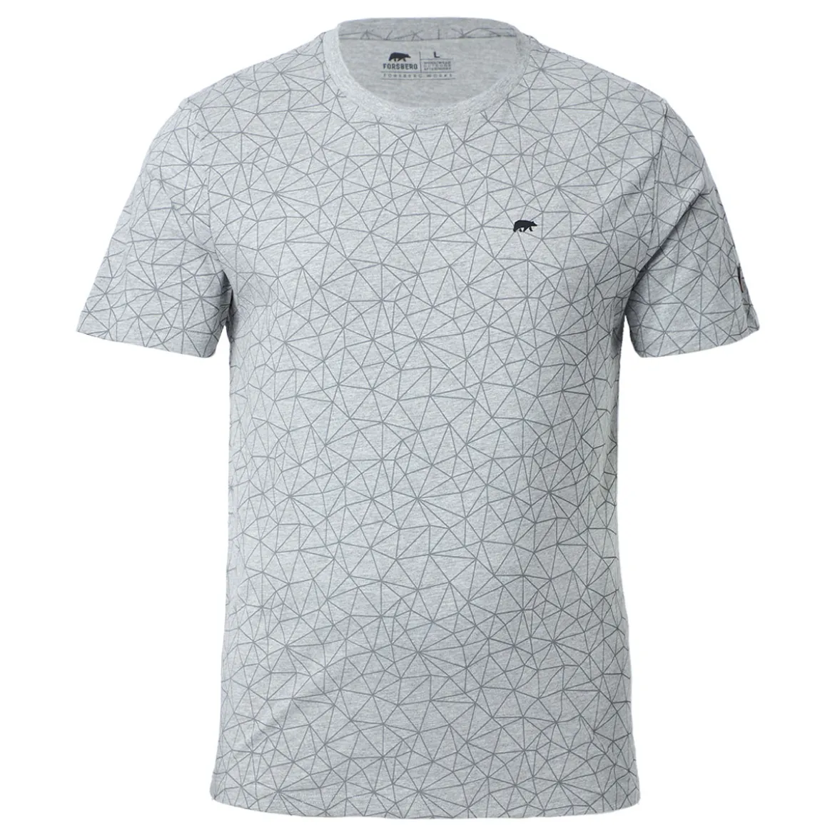 FORSBERG T-Shirt mit Polygonmuster