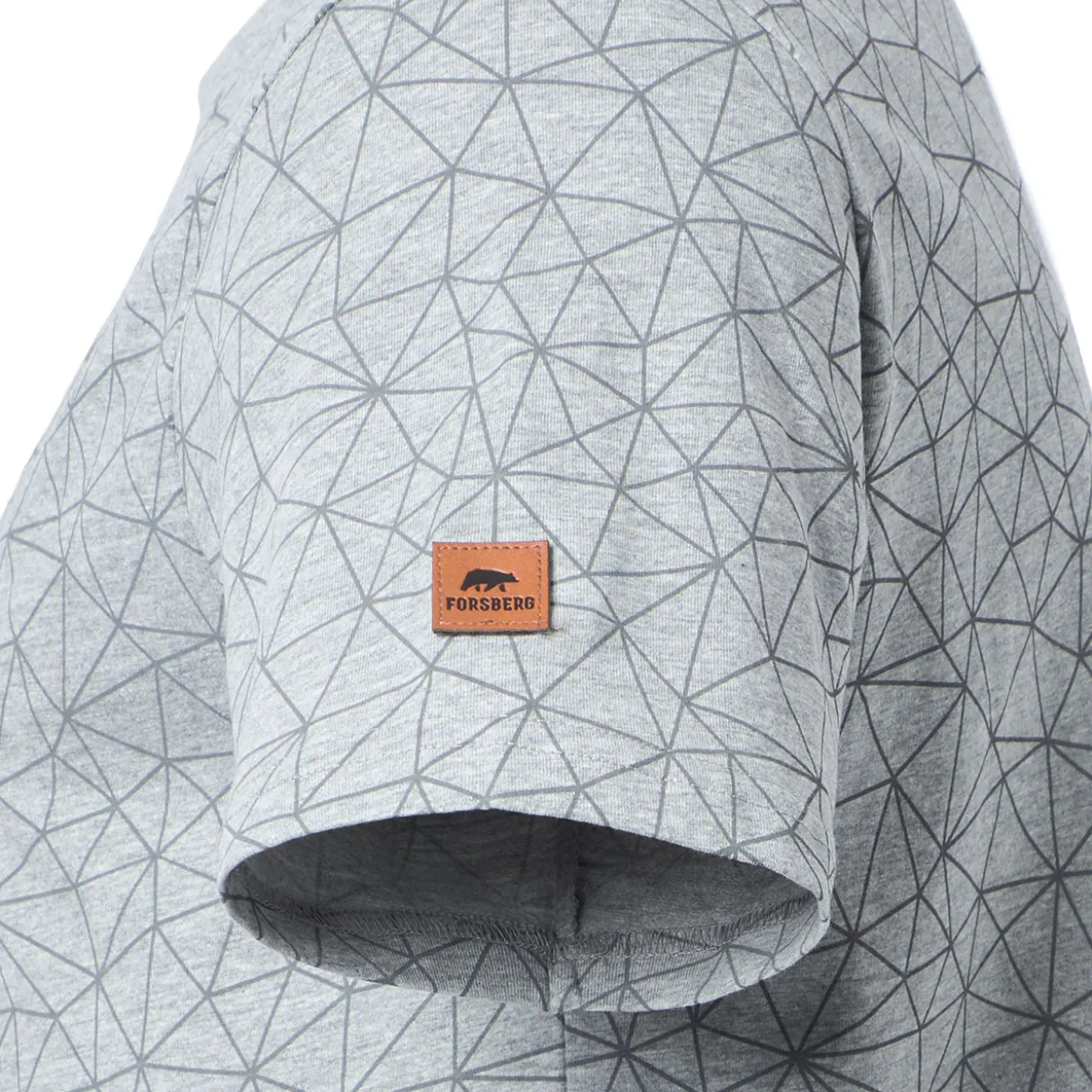 FORSBERG T-Shirt mit Polygonmuster