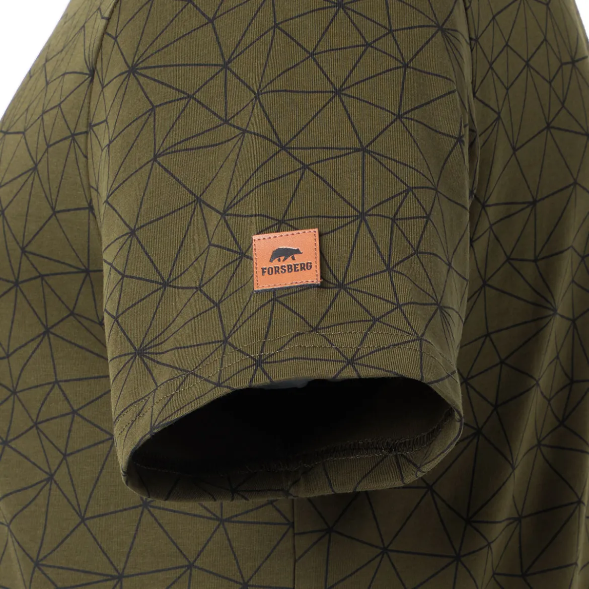 FORSBERG T-Shirt mit Polygonmuster