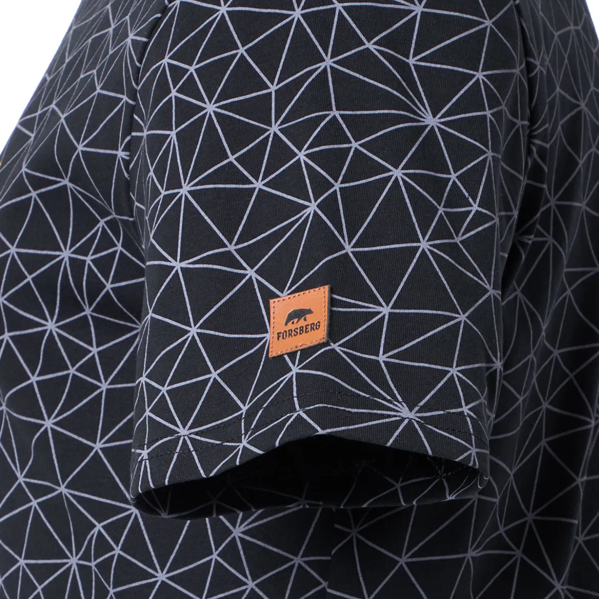 FORSBERG T-Shirt mit Polygonmuster