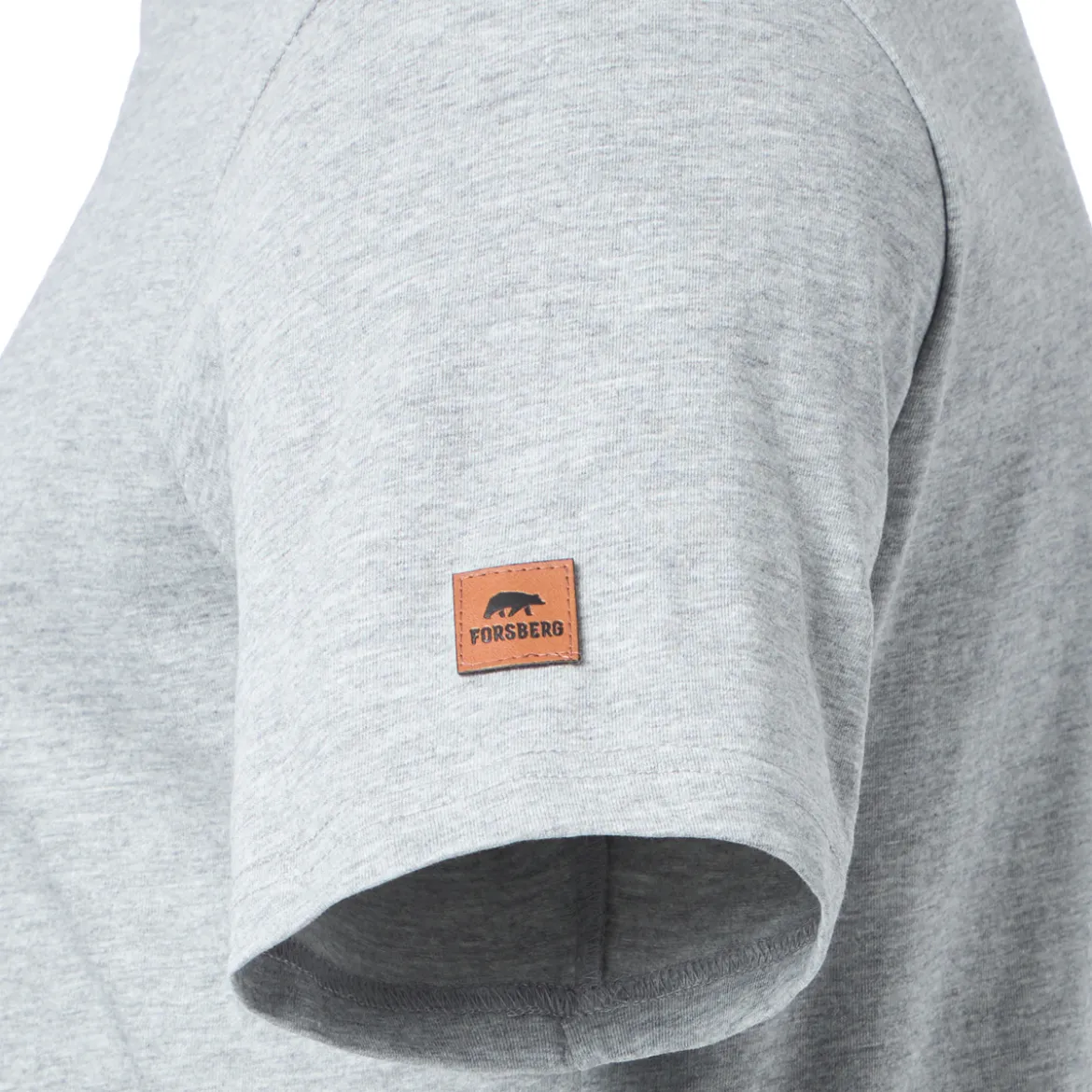 FORSBERG T-Shirt mit schwarzem Brustprint