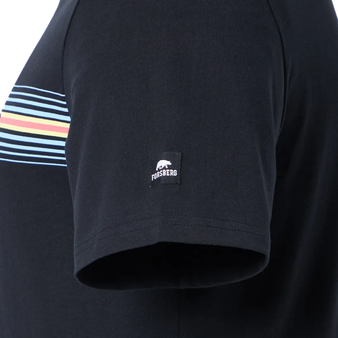 FORSBERG T-Shirt mit Streifenmuster