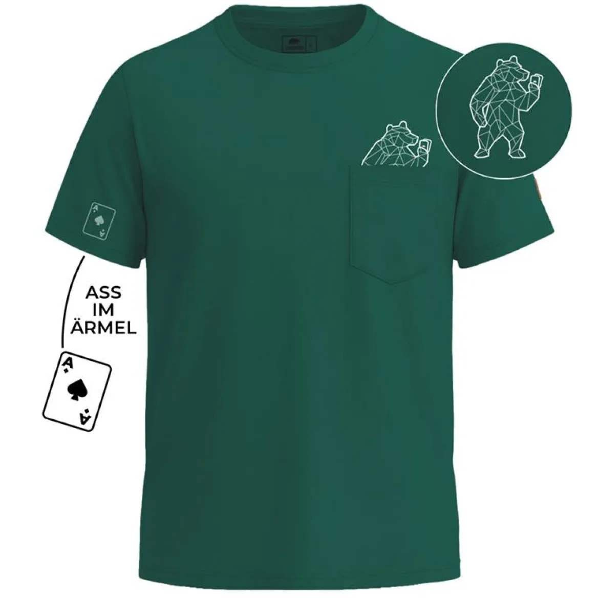 FORSBERG T-Shirt Pokason – Ass im Ärmel Design