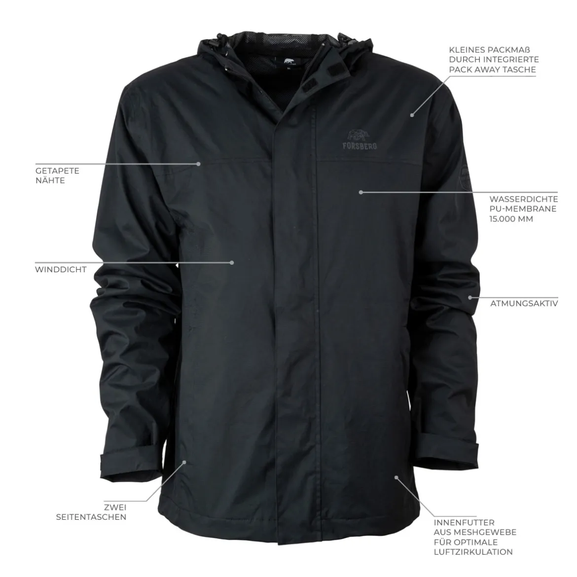 FORSBERG Vatten Allwetterjacke