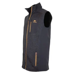 FORSBERG warme Strickfleece Weste mit Verstärkungen