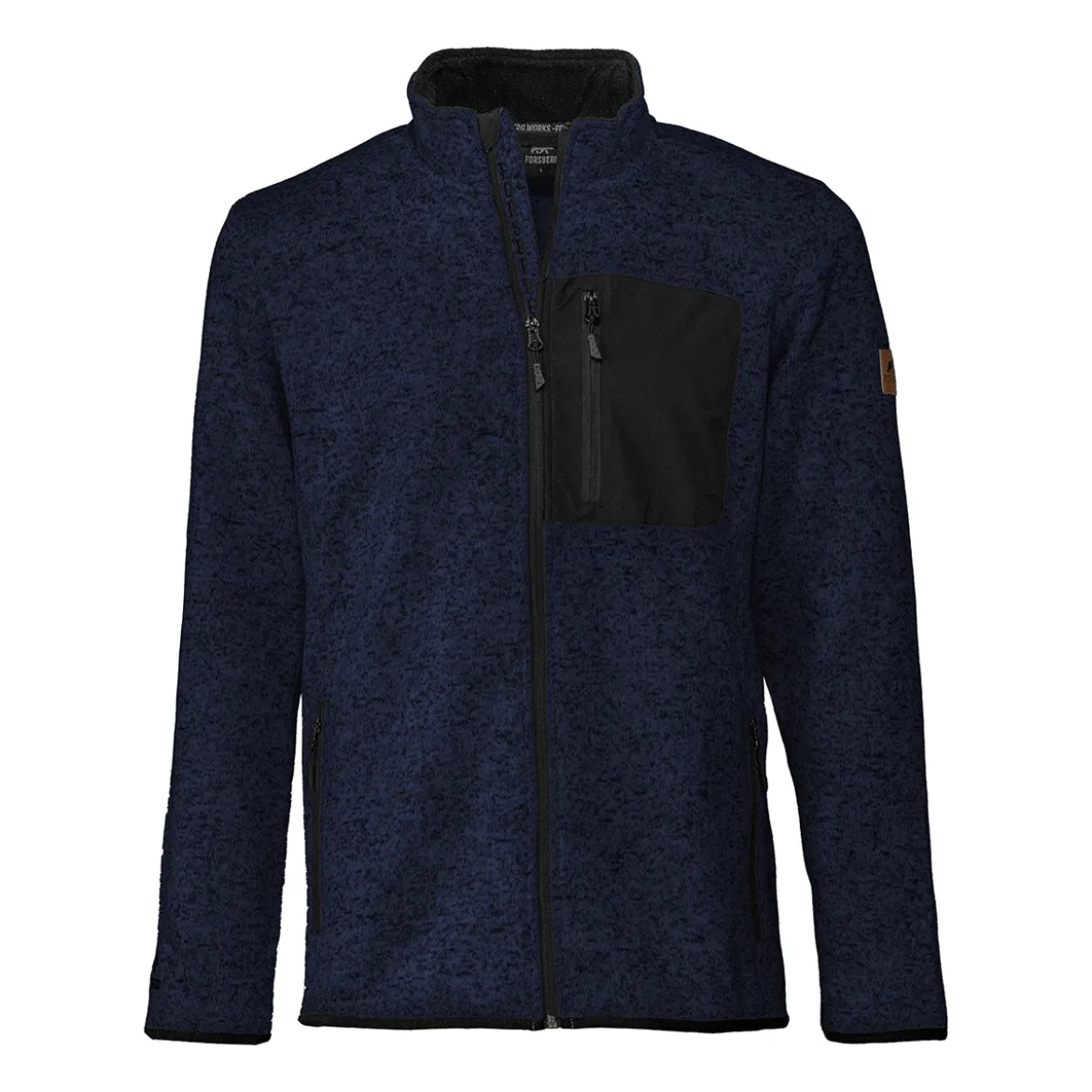 FORSBERG warme Strickjacke mit Brusttasche