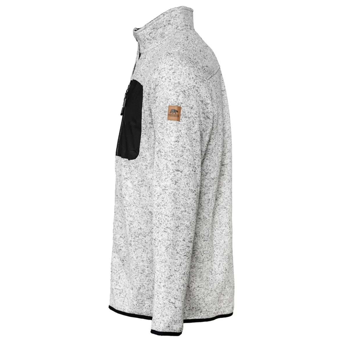 FORSBERG warme Strickjacke mit Brusttasche