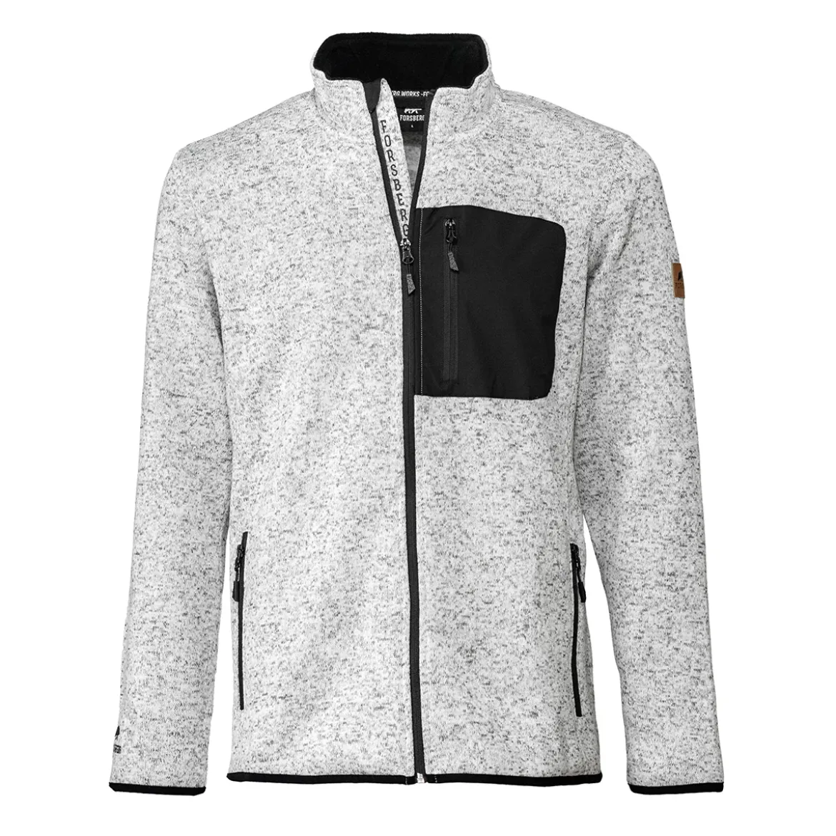 FORSBERG warme Strickjacke mit Brusttasche