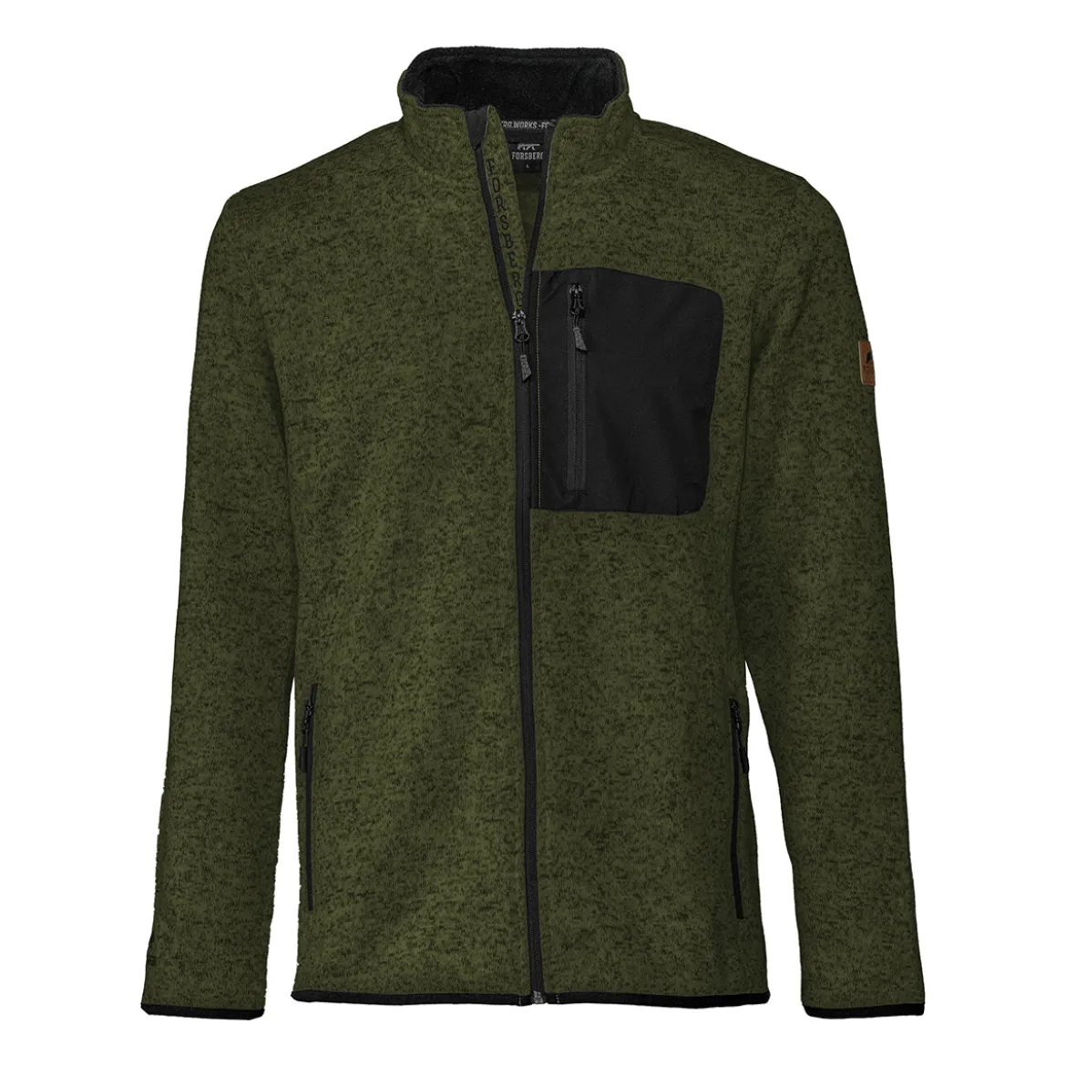 FORSBERG warme Strickjacke mit Brusttasche