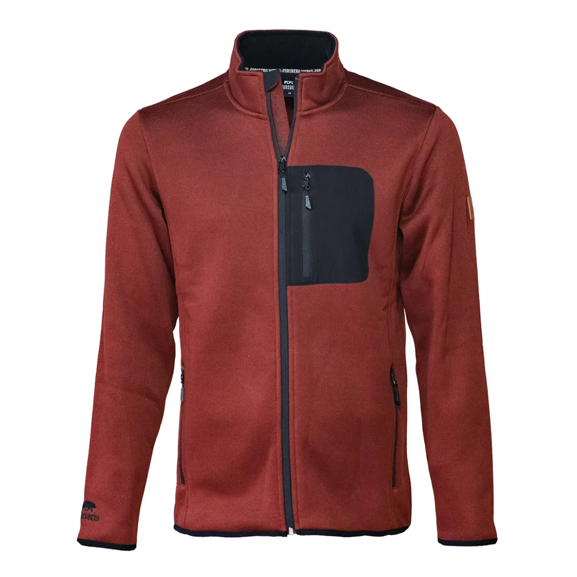 FORSBERG warme Strickjacke mit Brusttasche
