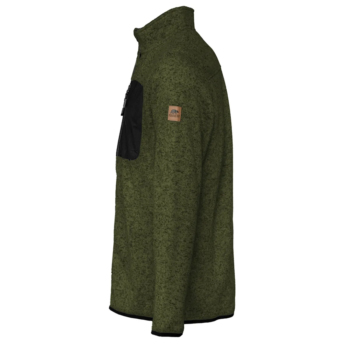FORSBERG warme Strickjacke mit Brusttasche